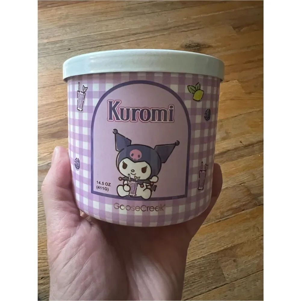 Goose Creek x Sanrio KUROMI 3 Wick Candle BRAND NEW 14.5 Oz